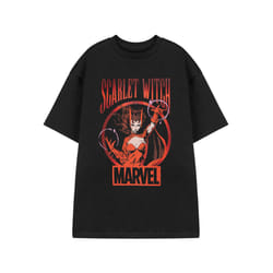 Marvel Short Sleeved T-Shirt (Womens Black) - X-Large