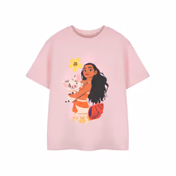 Disney Short Sleeved T-Shirt (Girls Pink) - 3-4 Years
