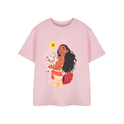 Disney Short Sleeved T-Shirt (Girls Pink) - 7-8 Years