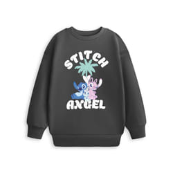Disney Stitch & Angel Sweatshirt (Girls Grey) - 7-8 Years