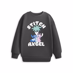 Disney Stitch & Angel Sweatshirt (Girls Grey) - 9-10 Years