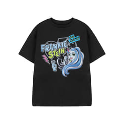 Monster High Short Sleeved T-Shirt (Girls Black) - 7-8 Years