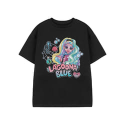 Monster High Short Sleeved T-Shirt (Girls Black) - 13-14 Years