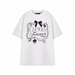 Monster High Short Sleeved T-Shirt (Womens White) - XX-Large