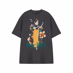 Disney Short Sleeved T-Shirt (Womens Grey) - Medium