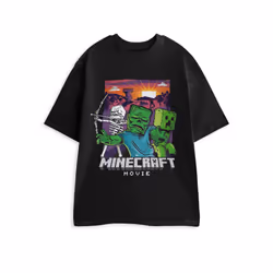 Minecraft Short Sleeved T-Shirt (Mens Black) - XX-Large