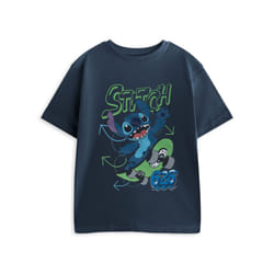 Disney Lilo & Stitch Short Sleeved T-Shirt (Boys Blue) - 3-4 Years
