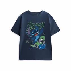 Disney Lilo & Stitch Short Sleeved T-Shirt (Boys Blue) - 7-8 Years