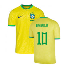 2022-2023 Brazil Little Boys Home Shirt (Neymar JR 10) - XSB