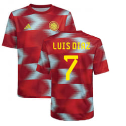 2022-2023 Colombia Pre-Match Shirt (Kids) (LUIS DIAZ 7) - SB