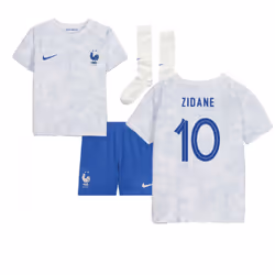 2022-2023 France Away Little Boys Mini Kit (Zidane 10) - SB
