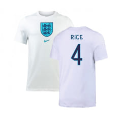 2022-2023 England Crest Tee (White) (Rice 4) - XL
