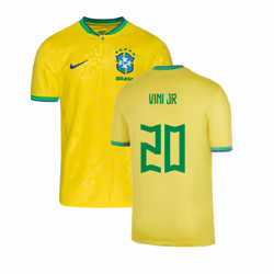 2022-2023 Brazil Little Boys Home Shirt (Vini JR 20) - SB