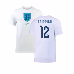 2022-2023 England Crest Tee (White) (Trippier 12) - XXL