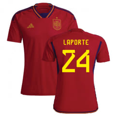 2022-2023 Spain Home Shirt (LAPORTE 24) - 3XL