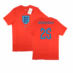 2022-2023 England World Cup Crest Tee (Red) (Maddison 25) - M