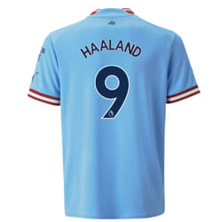 2022-2023 Man City Home Shirt (Kids) (HAALAND 9) - MB