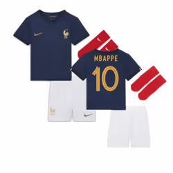 2022-2023 France Home Baby Kit (Infants) (Mbappe 10) - 9-12 Months