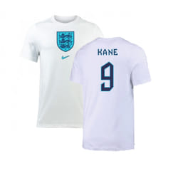2022-2023 England Crest Tee (White) (Kane 9) - M