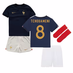 2022-2023 France Home Little Boys Mini Kit (Tchouameni 8) - XLB