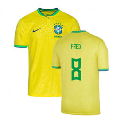 2022-2023 Brazil Little Boys Home Shirt (Fred 8) - MB