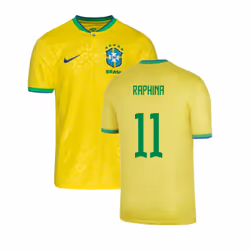 2022-2023 Brazil Little Boys Home Shirt (Raphina 11) - MB
