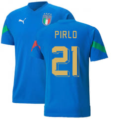 2022-2023 Italy Player Training Jersey (Blue) (PIRLO 21) - S