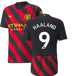 2022-2023 Man City Authentic Away Shirt (HAALAND 9) - S