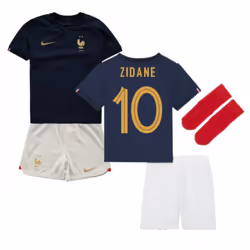 2022-2023 France Home Little Boys Mini Kit (Zidane 10) - SB
