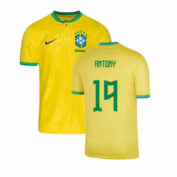 2022-2023 Brazil Little Boys Home Shirt (Antony 19) - SB