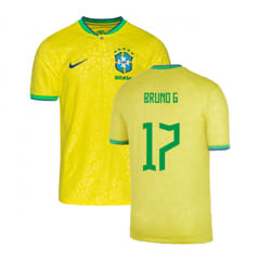 2022-2023 Brazil Little Boys Home Shirt (Bruno G 17) - XSB