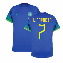 2022-2023 Brazil Away Shirt (L.PAQUETA 7) - XXL