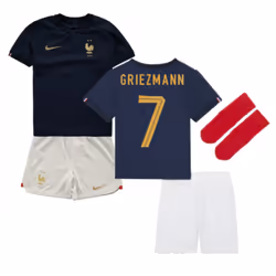 2022-2023 France Home Little Boys Mini Kit (Griezmann 7) - XLB