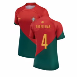 2022-2023 Portugal Home Shirt (Ladies) (Ruben Dias 4) - XL