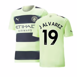2022-2023 Man City Third Shirt (J ALVAREZ 19) - L