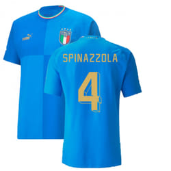 2022-2023 Italy Authentic Home Shirt (SPINAZZOLA 4) - L