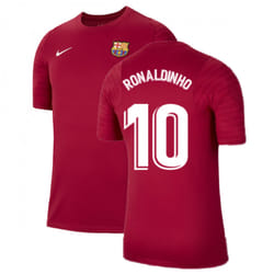 2021-2022 Barcelona Training Shirt (Noble Red) (RONALDINHO 10) - XXL