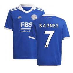 2022-2023 Leicester City Home Shirt (Kids) (BARNES 7) - LB