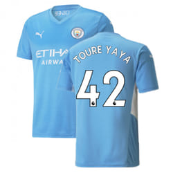 2021-2022 Man City Home Shirt (TOURE YAYA 42) - XL