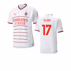 2022-2023 AC Milan Authentic Away Shirt (R.LEAO 17) - XL