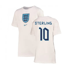 2022-2023 England Crest Tee (White) - Kids (Sterling 10) - MB
