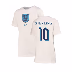 2022-2023 England Crest Tee (White) - Kids (Sterling 10) - XLB