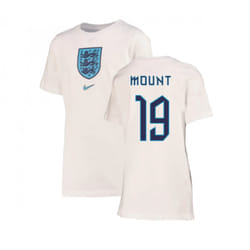 2022-2023 England Crest Tee (White) - Kids (Mount 19) - XSB
