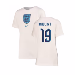 2022-2023 England Crest Tee (White) - Kids (Mount 19) - XLB