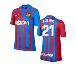 2021-2022 Barcelona Home Shirt (F.DE JONG 21) - XL