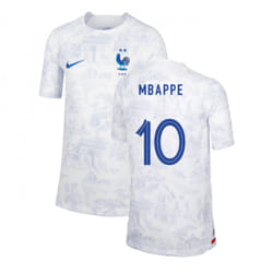 2022-2023 France Away Shirt (Kids) (Mbappe 10) - SB