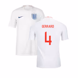 2018-2019 England Authentic Home Shirt (Gerrard 4) - S