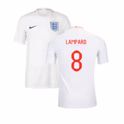 2018-2019 England Authentic Home Shirt (Lampard 8) - S