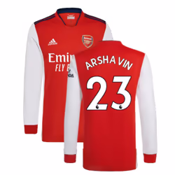 Arsenal 2021-2022 Long Sleeve Home Shirt (ARSHAVIN 23) - XS