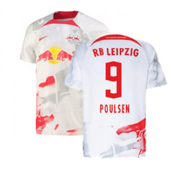 2022-2023 Red Bull Leipzig Home Shirt (White) (POULSEN 9) - XL